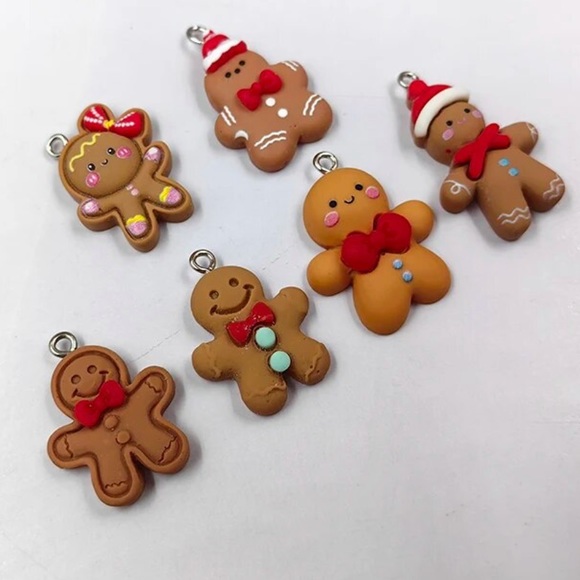 $3 GINGERBREAD CHRISTMAS EARRINGS. NEW. STERLING SILVER HOOKS. $3 IF BUNDLED - Picture 5 of 16